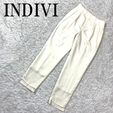 INDIVI 인디비 캐주얼 팬츠 화이트 38 B975