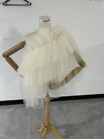 브라이덜 숄더 튤 소매