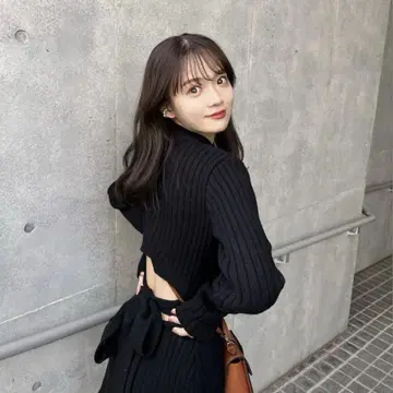 ACYM 아심 Back tie flare mini 원피스