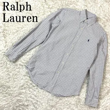 Ralph Lauren 랄프 로렌 체크 셔츠 블루 XS B982