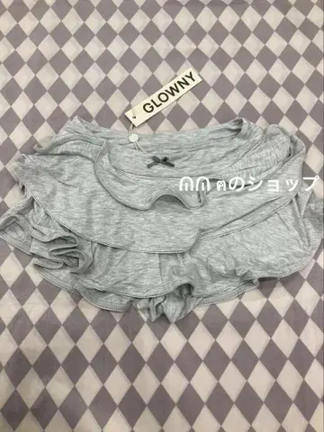 GLOWNY 미니 스커트 그레이 M
