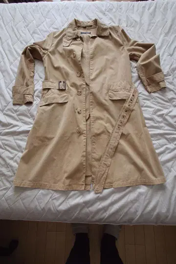 Ralph Lauren 베이지 코튼 트렌치코트