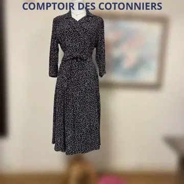 COMPTOIR DES COTONNIERS 원피스 네이비 도트