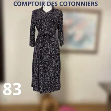 COMPTOIR DES COTONNIERS 원피스 네이비 도트