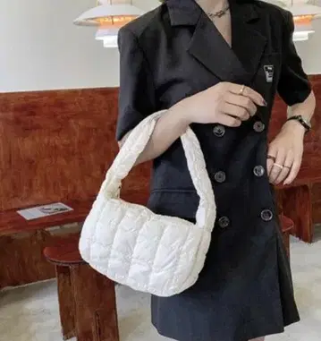 퀼팅 미니 백 숄더백 화이트