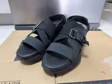 아들러 하이 클리어 솔 가죽 샌들 블랙 XL