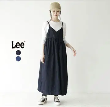 lee 릴랙스 개더 데님 살로펫 스커트
