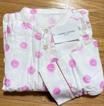 tsumori chisato SLEEP 거즈 원단 도트 무늬 룸웨어 M