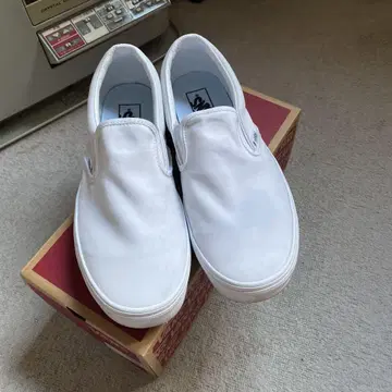 반스 슬립온 화이트 박스 있음 29cm