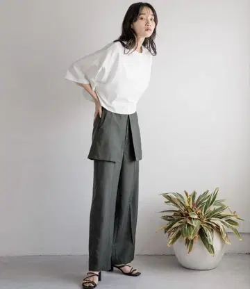 LOWRYS FARM 레이어드 후스카 치마바지