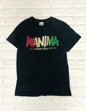 WANIMA PIZZA OF DEATH 피자 로고 티셔츠 반팔 블랙 S