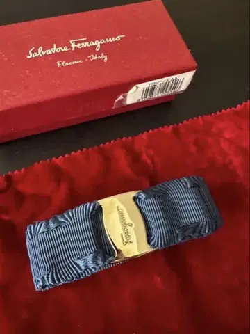 Salvatore Ferragamo 블루 헤어 액세서리