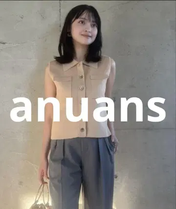 미사용 새상품 anuans 니트 베스트 FREE 베이지 여성용