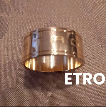 ETRO 에트로 핑크 골드 스카프 링