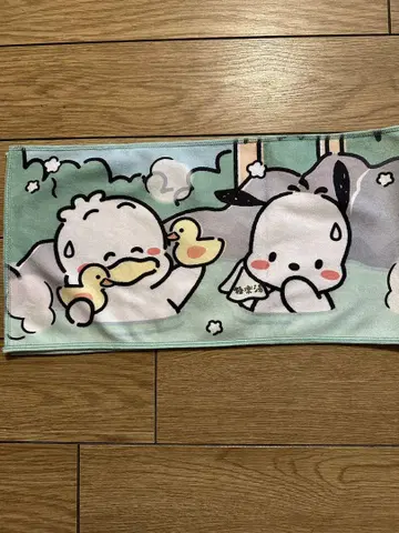 산리오 극락탕 머플러 타월 포차코 오리 페쿠루