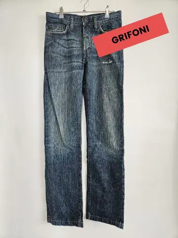 GRIFONI 블루 스트레이트 데님 30