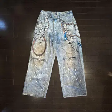 브랜드 불명 배기 데님