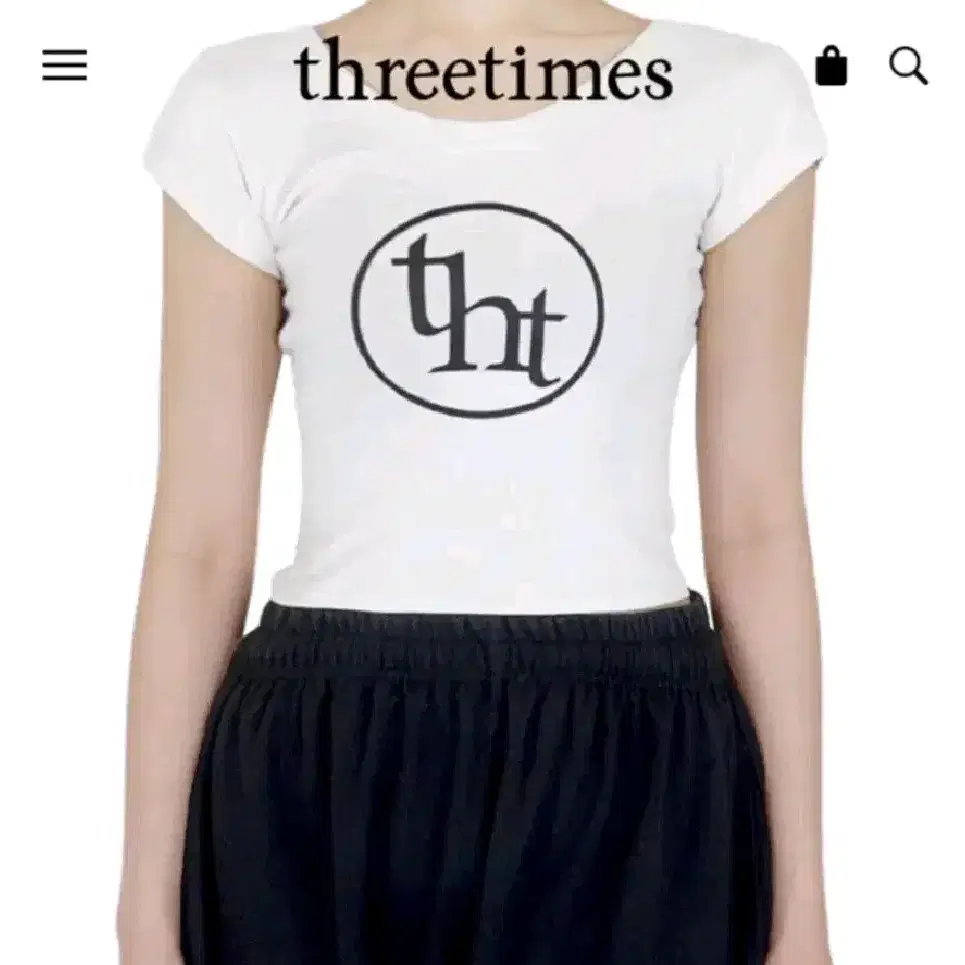 [ThreeTimes]★Jewel tee★ THREETIMES | 쓰리타임즈 택o New Threetimes Threetimes Bijou