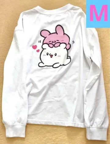 새상품 라부이즈 롱 티셔츠 화이트 M 사이즈 롱 T 긴팔 티셔츠 스모피