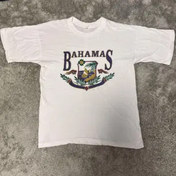 BAHAMAS 티셔츠 화이트 싱글 스티치