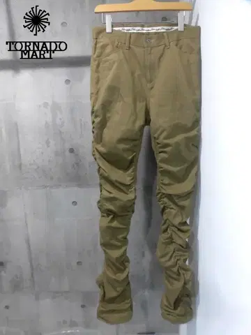 토네이도 마트 TORNADO MART 슬림 오니 셔링 팬츠 M