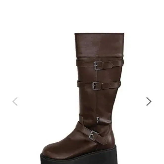 【as\"on】MAYA LONG BUCKLE BOOTS ◆ 2COLOR MAYA LONG BUCKLE BOOTS / BROWN - 애즈온
