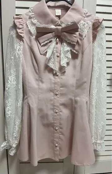시크릿허니 핑크 프릴 세트업
