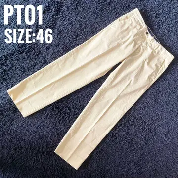 PT01 피티세라우노 GRAVEN FIT 치노 팬츠 크림 46