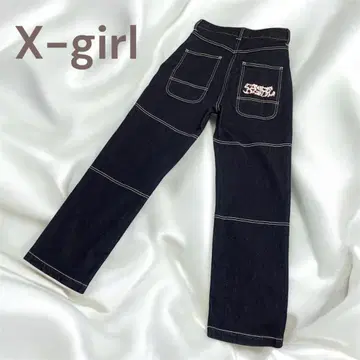 X-girl CONTRAST STITCH DENIM PANTS 데님