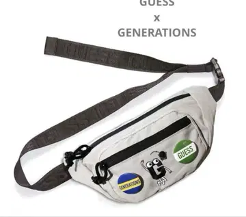 GUESS x GENERATIONS LOGO BUM BAG 그레이