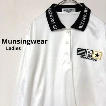 Munsingwear 먼싱 화이트 긴팔 피케 셔츠 M 골프 의류