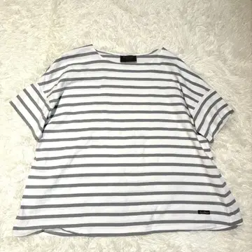 루미노아 새상품급 보더 드롭 숄더 프랑스제 오버 사이즈