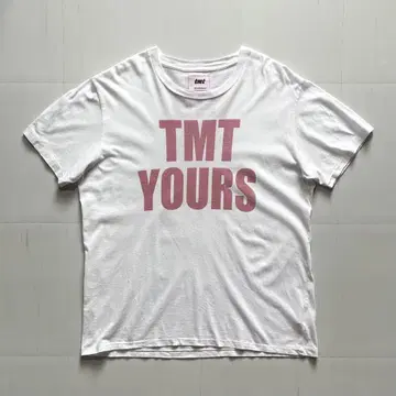 TMT YOURS BIG3 트리콜로 로고 티셔츠 화이트 L 기무라 타쿠야