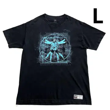 2011 WWE 티셔츠 L 블랙 양면 프린트 월드 프로레슬링