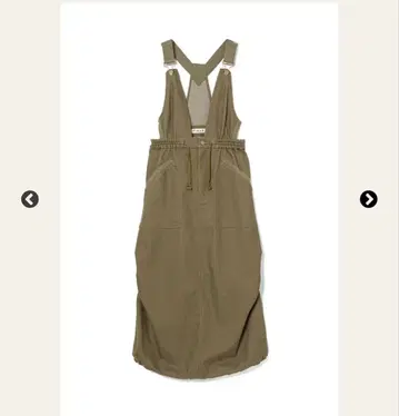 pinue 드로스트 헴 점퍼 스커트 KHAKI