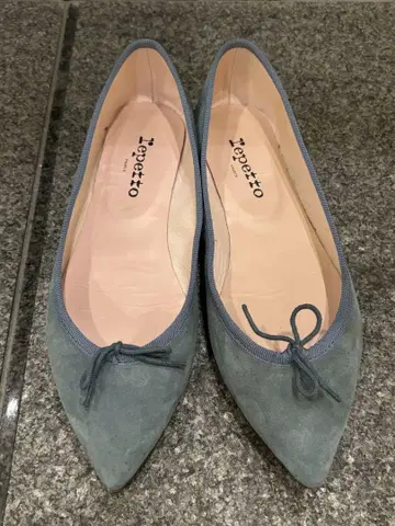 재 가격 인하 39 사이즈 라이트 블루 Repetto 플랫슈즈