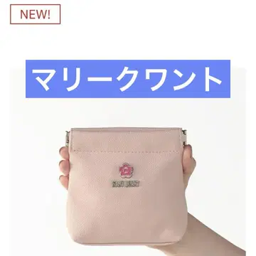 MARY QUANT 핑크 에포 데이지 스프링 파우치