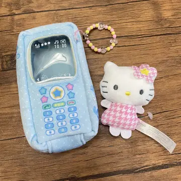 산리오 키티 레트로 헬로키티 휴대폰 파우치형 마스코트