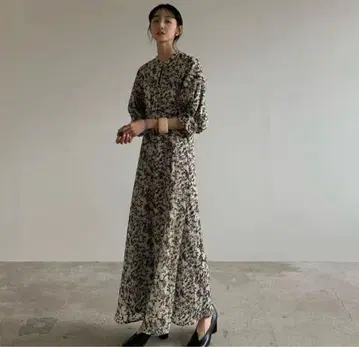 CLANE FLORET EMBROIDERY ARM 원피스