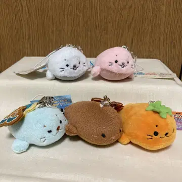 시로탄 핸드폰 클리너 봉제 인형 4개 & 미니 봉제 인형 1개