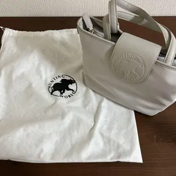 HUNTING WORLD 그레이 토트백