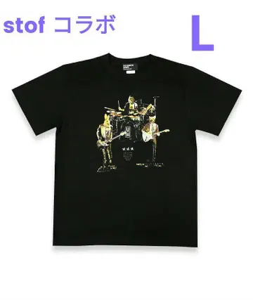 UNISON SQUARE GARDEN 티셔츠 stof 콜라보 굿즈 블랙