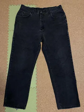 Lee 블랙 스트레이트 데님 팬츠