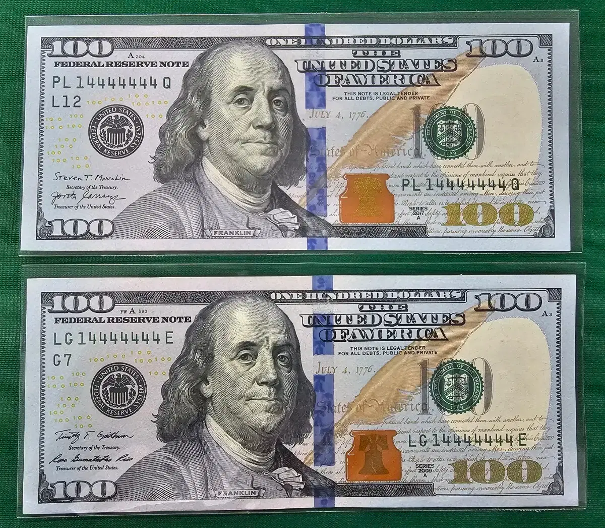 미국 100달러 준솔리드 쌍둥이 미사용권 | 브랜드 중고거래 플랫폼, 번개장터