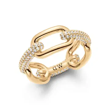 다니엘 웰링턴 반지 Crystal Link Ring Gold