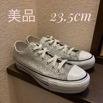 새상품급 컨버스 올스타 라메 통굽 23.5cm 글리터