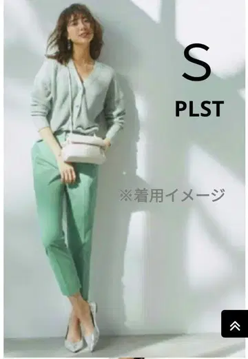 PLST 린넨 블렌드 스틱 팬츠 S 사이즈