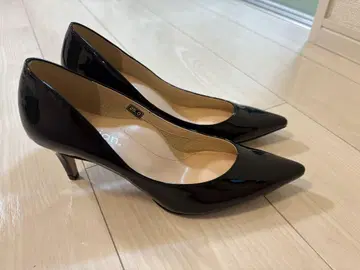 에나멜 블랙 하이힐 25.0cm