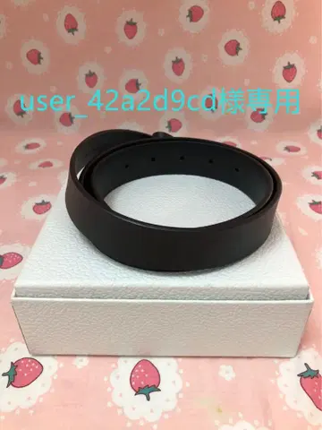 가죽 벨트 블랙 골드 컬러 금장 장식 (user_42a2d9cd)