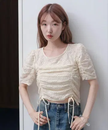 kastane 포코포코 레이스 플라워 상의